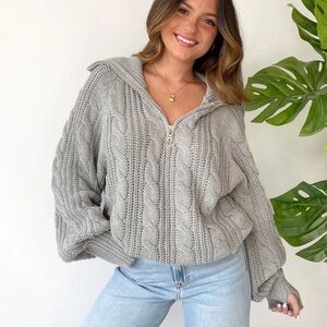Grey Bandit Let’s Cuddle Sweater